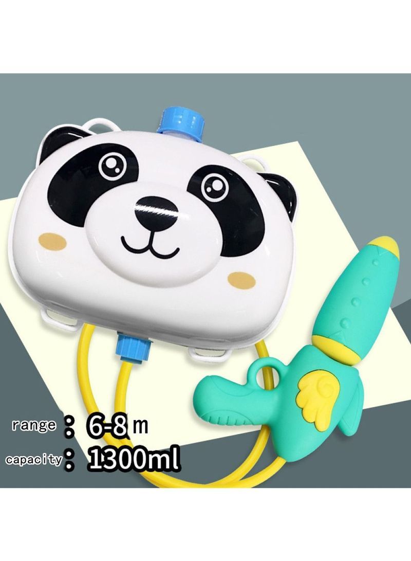 WAOKN Backpack Water Gun for Kids Adults, panda Squirt Gun, 1.3L Cartoon Summer Swimming Pool Beach Outdoor Toys Water Fighting Toy for Boys Girls Backyard Beach Fight Game, Kids Summer Pool Beach Sand Outdoor Water Fighting Play Toys Summer Outdoor Water Spray Pull Toy - Image 2