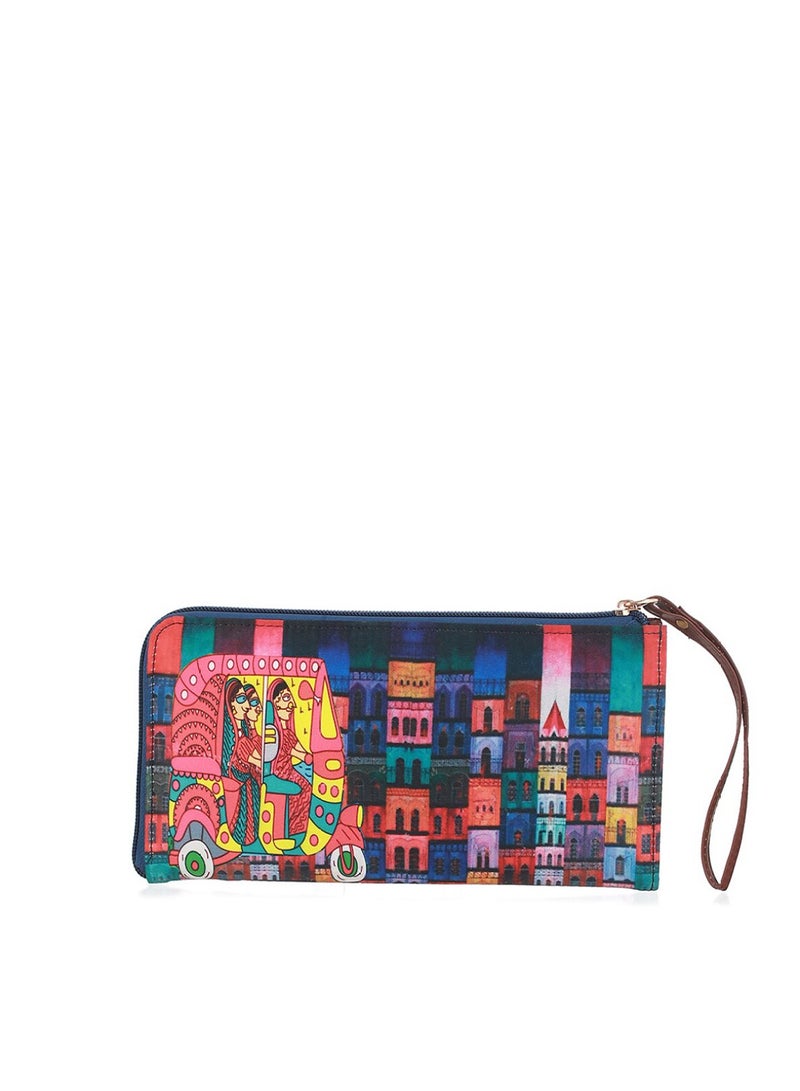 Priyaasi Women Printed Zip Around Wallet  - Image 3