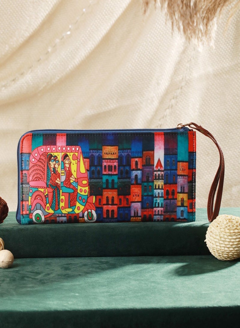 Priyaasi Women Printed Zip Around Wallet  - Image 2
