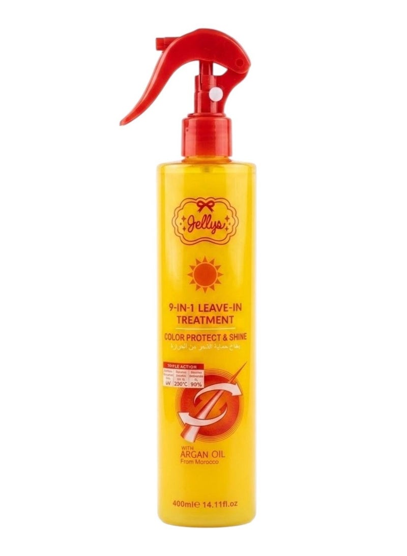 Jellys 9 in 1 Leave in Treatment Color Protection & Shine Spray, 400ml - Image 1