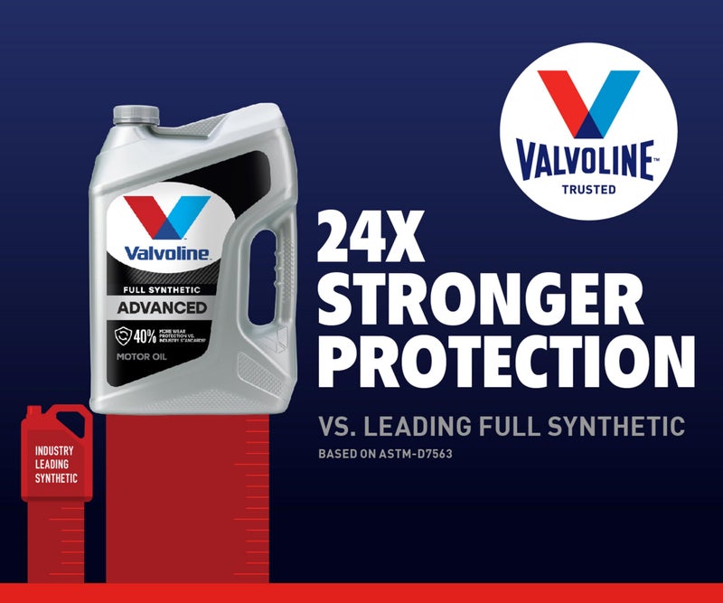 Valvoline زيت محرك فالفولين المتقدم بالكامل الاصطناعي SAE 5W-20 1 QT - Image 3