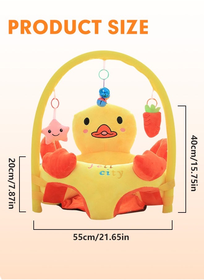 Soft Touch - Baby Support Seat Sofa Cartoon Infant Sofa Learning Sitting Chairs Baby Sit Up Chair Back Head Protector Baby Bouncer Infants Floor Seats - Image 1