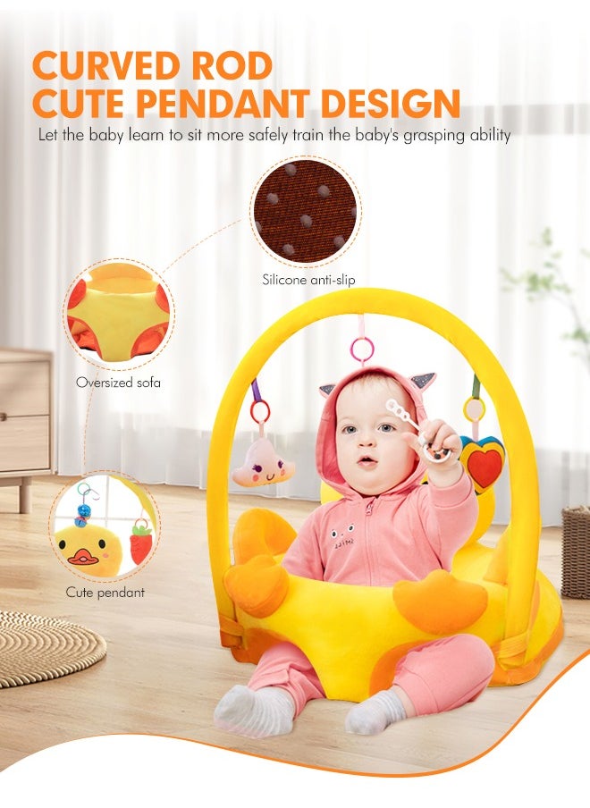 Soft Touch - Baby Support Seat Sofa Cartoon Infant Sofa Learning Sitting Chairs Baby Sit Up Chair Back Head Protector Baby Bouncer Infants Floor Seats - Image 1
