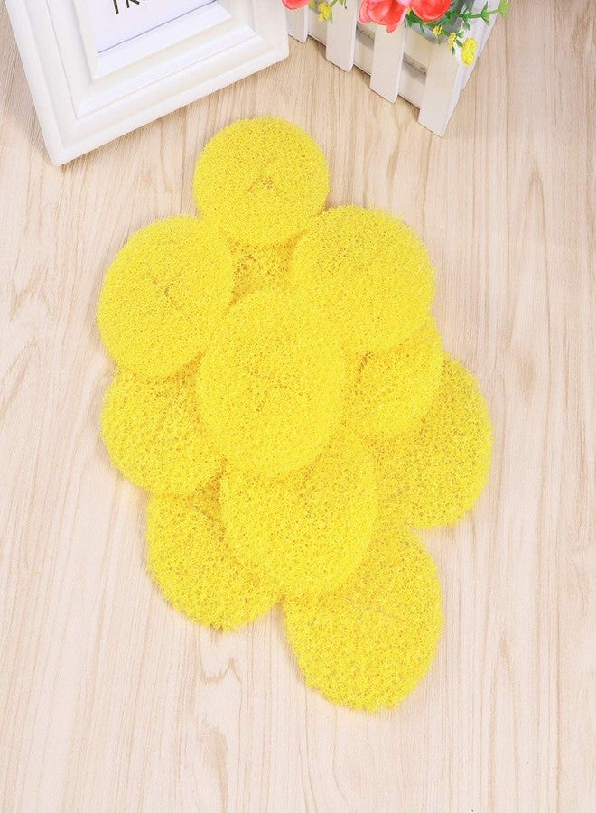 OUNONA 12PCS Shower Sink Filter Hair Catcher Hair Stopper for Kitchen Bathroom - Big Size Pop Up Drain (Yellow) - Image 4