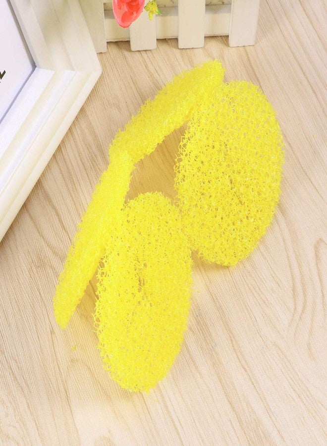OUNONA 12PCS Shower Sink Filter Hair Catcher Hair Stopper for Kitchen Bathroom - Big Size Pop Up Drain (Yellow) - Image 2
