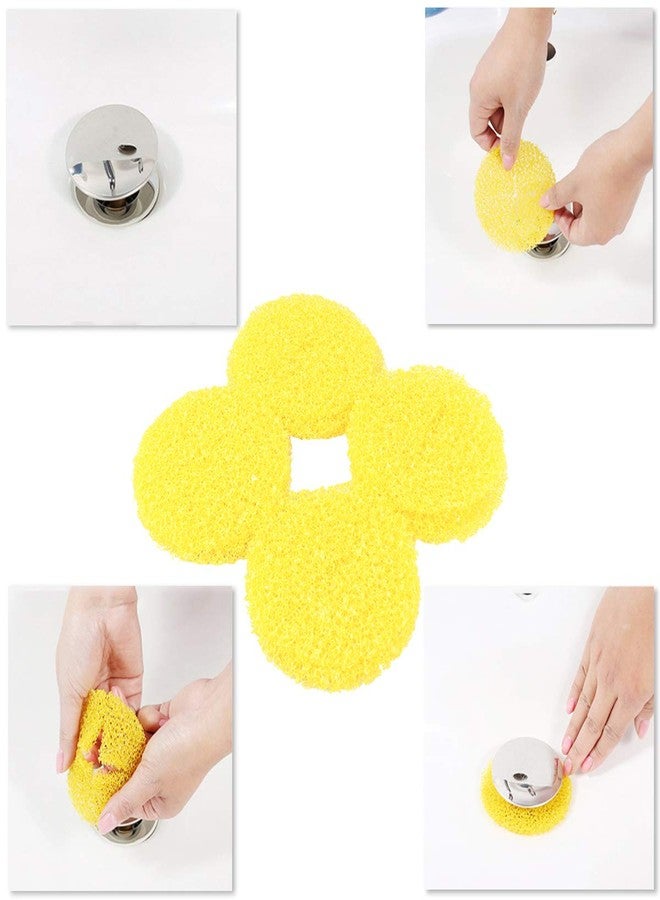 OUNONA 12PCS Shower Sink Filter Hair Catcher Hair Stopper for Kitchen Bathroom - Big Size Pop Up Drain (Yellow) - Image 5