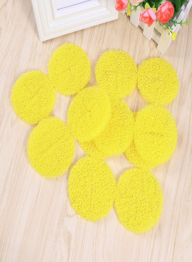 OUNONA 12PCS Shower Sink Filter Hair Catcher Hair Stopper for Kitchen Bathroom - Big Size Pop Up Drain (Yellow) - Image 3