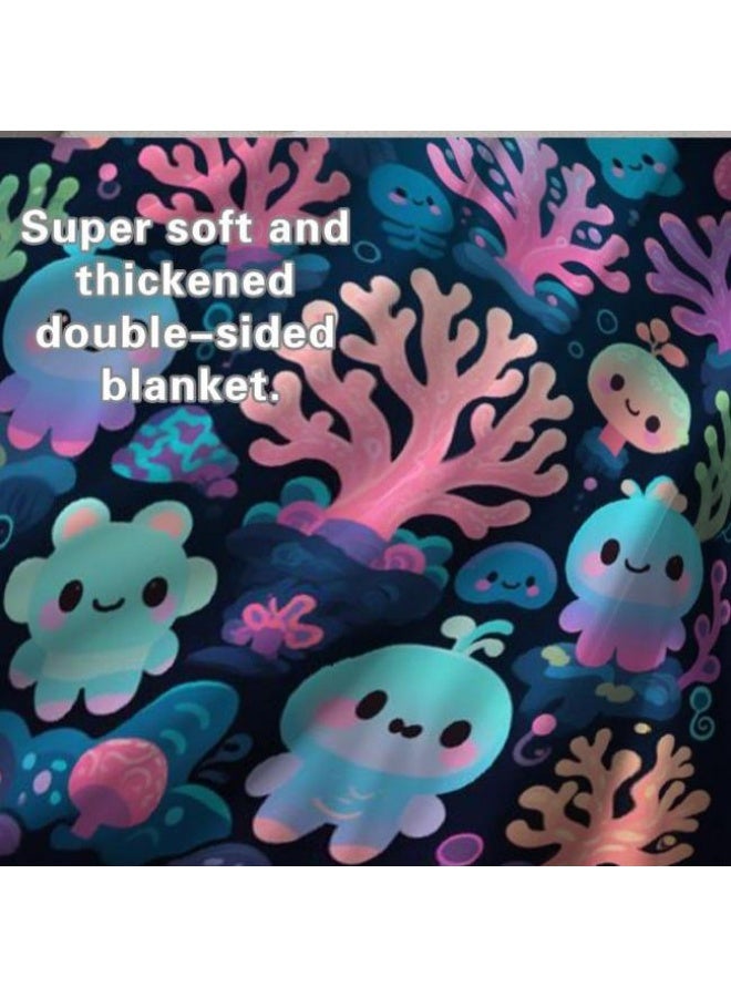 general Children's or student cartoon flannel thin blanket (warm and comfortable, suitable for sleep, games) 100cm*150cm - Image 4
