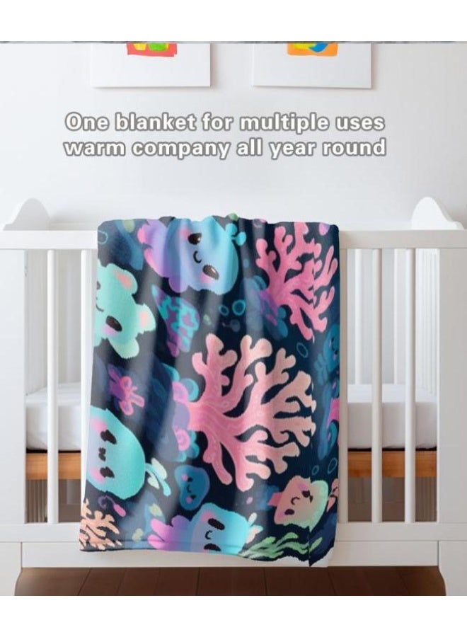 general Children's or student cartoon flannel thin blanket (warm and comfortable, suitable for sleep, games) 100cm*150cm - Image 3