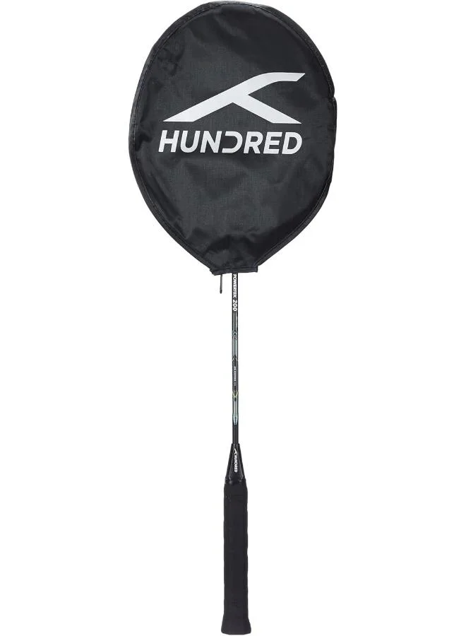 هندرد مضرب تنس الريشة باور تيك  برو جرافيت مشدود مع غطاء رأس