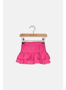 Reserved Toddler Girls Ruffle Plain Skirt, Magenta  - Image 2