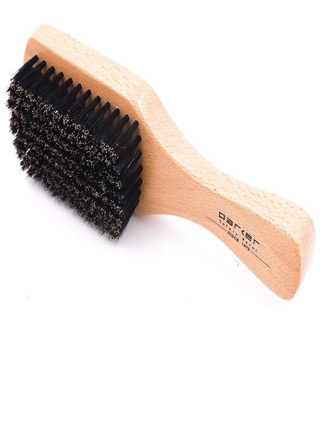 Parker Safety Razor Parker 100% Boar Bristle Hair Brush for Men & Women - Natural Beechwood Handle, Soft Bristles for Shine & Scalp Health - Ideal for Short, Fine or Thinning Hair - Gift Box Included - Image 3