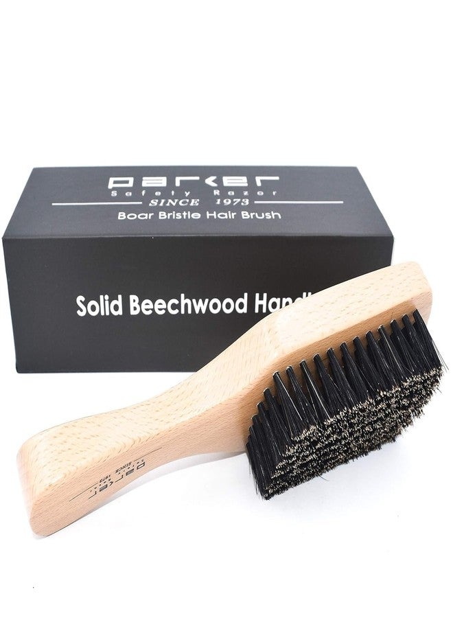 Parker Safety Razor Parker 100% Boar Bristle Hair Brush for Men & Women - Natural Beechwood Handle, Soft Bristles for Shine & Scalp Health - Ideal for Short, Fine or Thinning Hair - Gift Box Included - Image 5