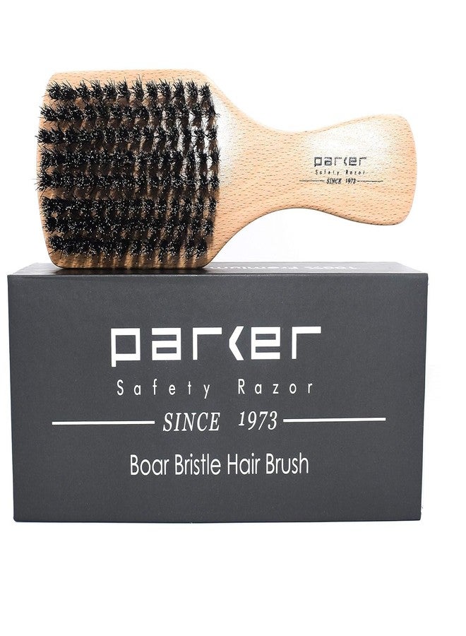 Parker Safety Razor Parker 100% Boar Bristle Hair Brush for Men & Women - Natural Beechwood Handle, Soft Bristles for Shine & Scalp Health - Ideal for Short, Fine or Thinning Hair - Gift Box Included - Image 4