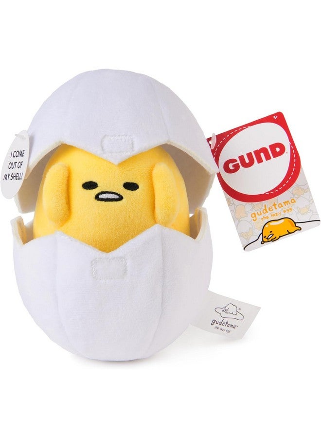 GUND Sanrio Gudetama The Lazy Egg Stuffed Animal, Gudetama in Eggshell Plush Toy for Ages 1 and Up, 5” - Image 4