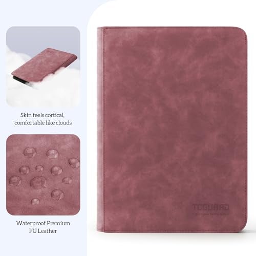 TCGUARD Trading Card Binder, 9 Side Loading Pocket Card Album Hold Up to 540, Zipper Binder for Collection, TCG Holder for Sports, Yugioh, MTG etc. (Wine 9) - Image 2