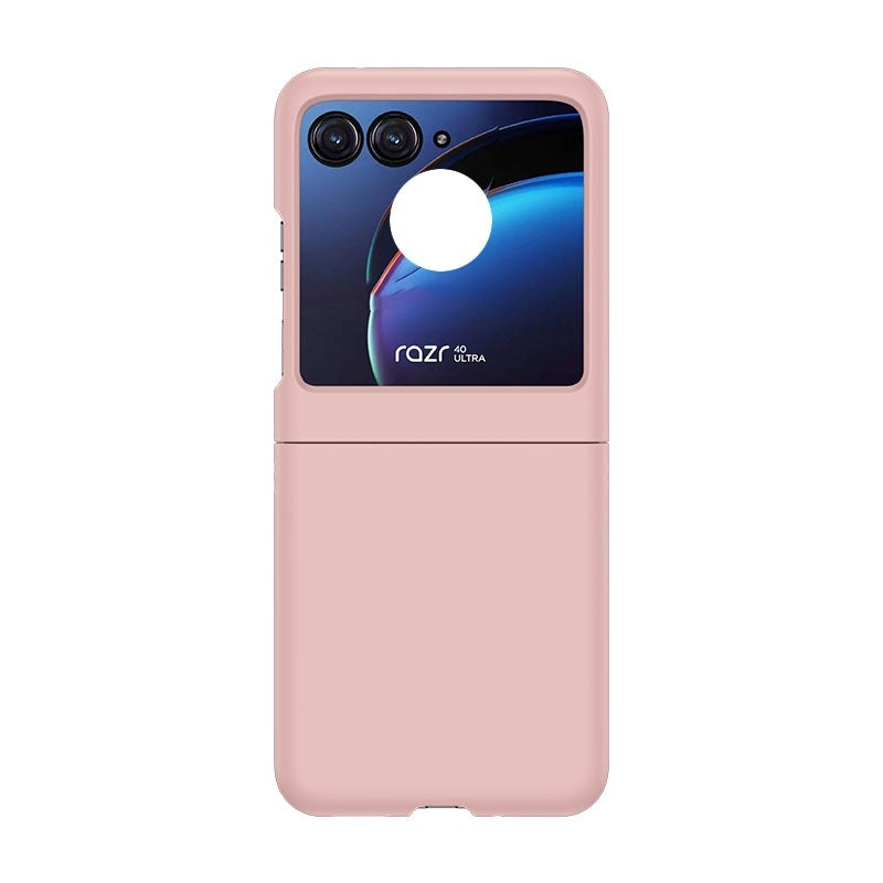 HuHa Protective Cover For Motorola Razr 50 Skin Feel PC Phone Case(Pink) - Image 1