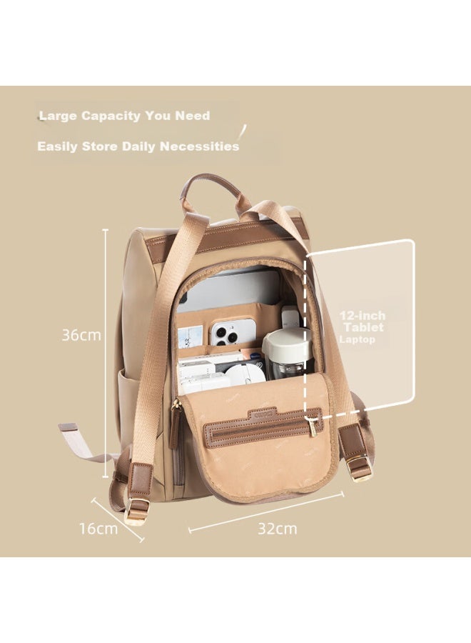 Womt Backpack For Women, Anti-theft Bag, Multifunctional Business Commute Ipad Bag, Simple Casual Large Capacity Nylon Bag - Image 3