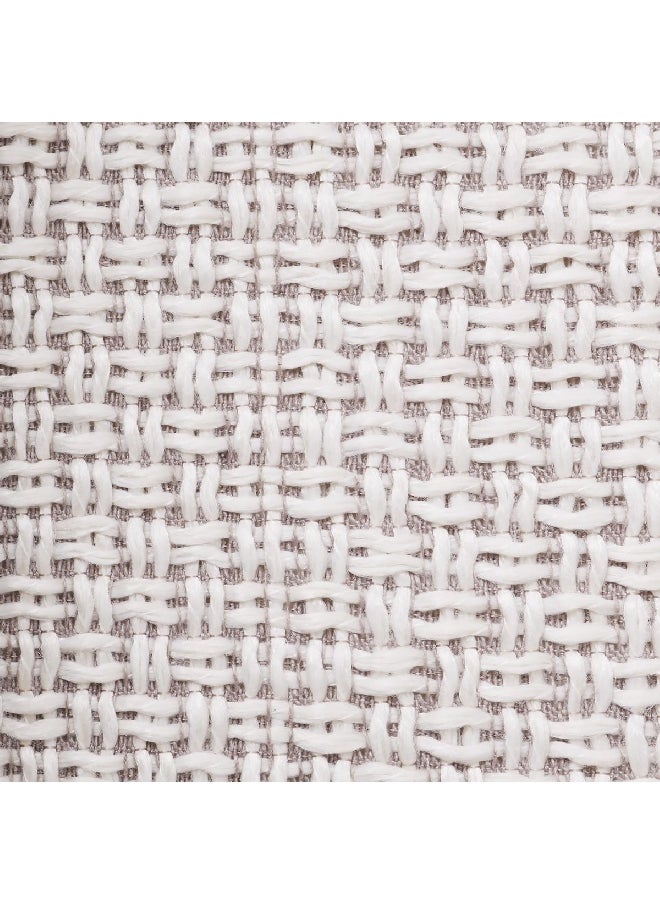 atmosphera Wild Knit Curtain Mouse Grey and Ivory 140 x 260 cm 181086B  - Image 3