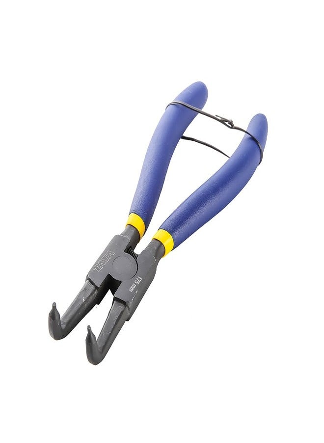 AGRICO TATA AGRICO Circlip Plier Heavy Duty Multi-purpose External Bent Nose Plier Hand Tool Multi Purpose Tool (7Inches-Grey & Blue) - Image 5