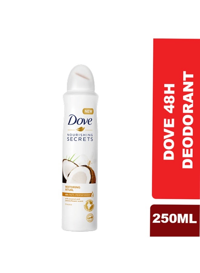 دوف مزيل عرق مضاد للتعرق برائحة جوز الهند وزهرة الياسمين من نورشنج سيكرتس، 6 × 250 مل - Image 2