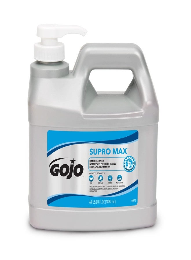 GOJO SUPRO MAX Hand Cleaner, 1/2 Gallon Heavy Duty Hand Cleaner Pump Bottles (Pack of 1) – 0972-04 - Image 1