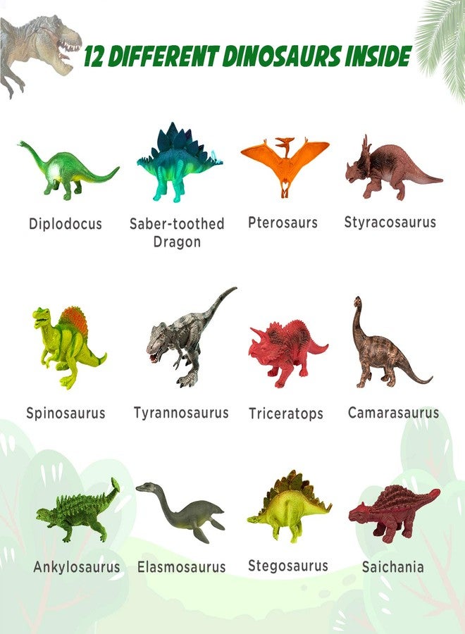 Toyk Dig Up Dinosaur Fossil Eggs, Break Open 12 Unique Eggs and Discover 12 Cute Dinosaurs, Easter Digging Toy for 3 4 5 6 7 8 9-12 Year Old Boys Archaeology Science STEM Gift - Image 4