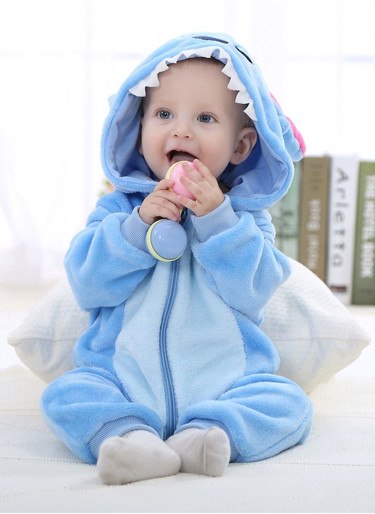 Loquat - Stitch Themed Comfy Onesie Blue/Pink/White - Image 1