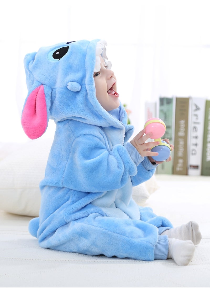 Loquat - Stitch Themed Comfy Onesie Blue/Pink/White - Image 1