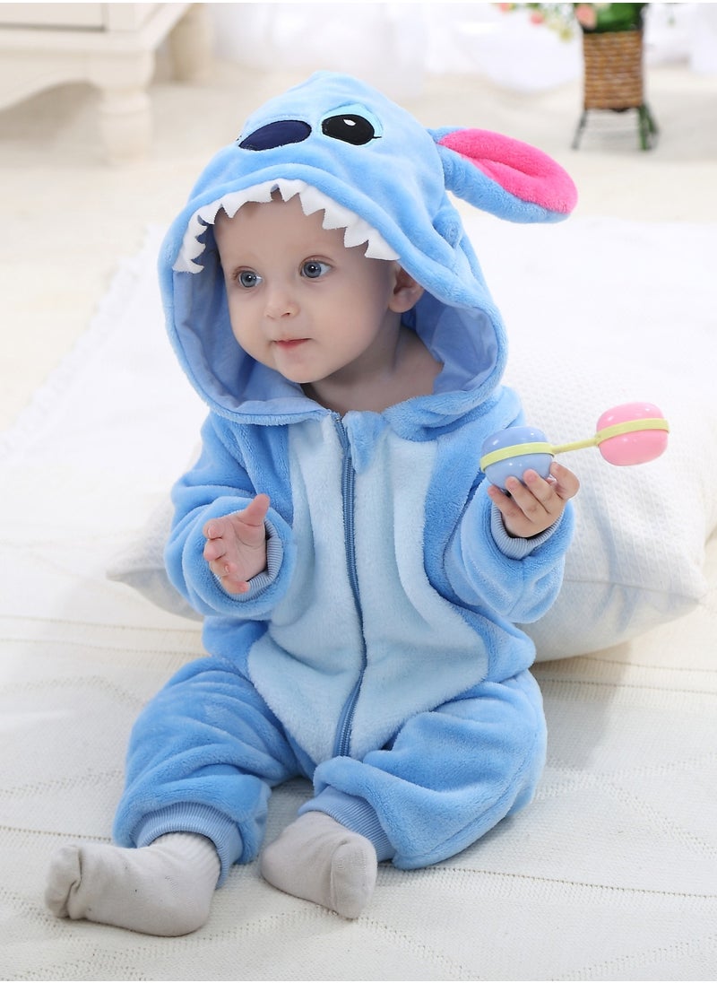 Loquat - Stitch Themed Comfy Onesie Blue/Pink/White - Image 1