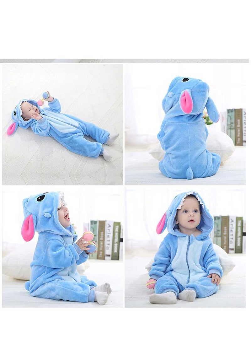 Loquat - Stitch Themed Comfy Onesie Blue/Pink/White - Image 1