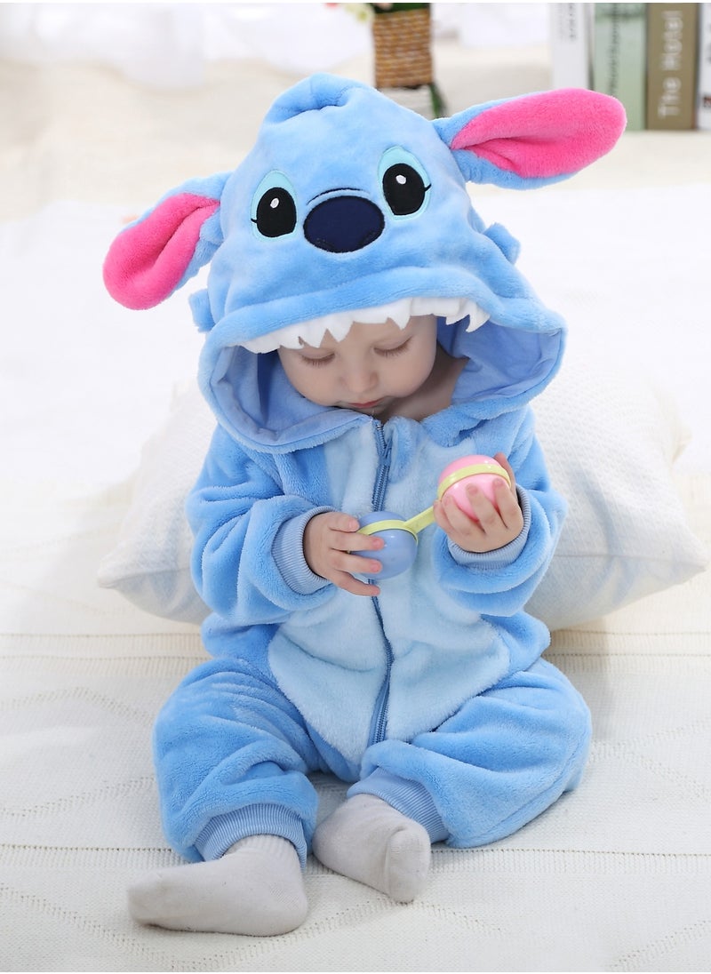 Loquat - Stitch Themed Comfy Onesie Blue/Pink/White - Image 1