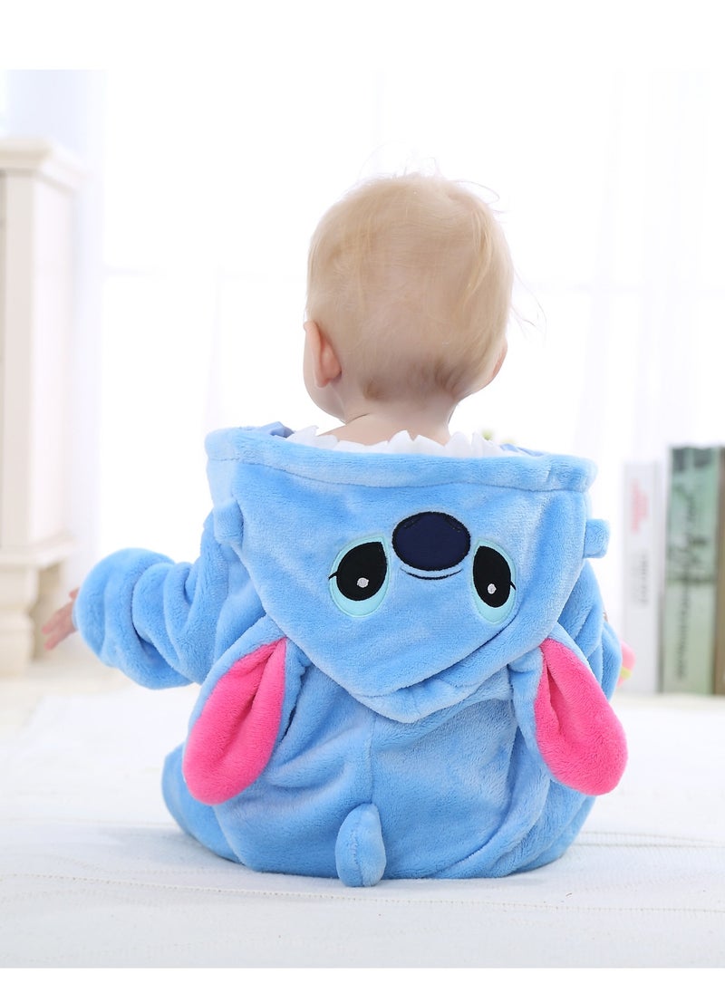 Loquat - Stitch Themed Comfy Onesie Blue/Pink/White - Image 1