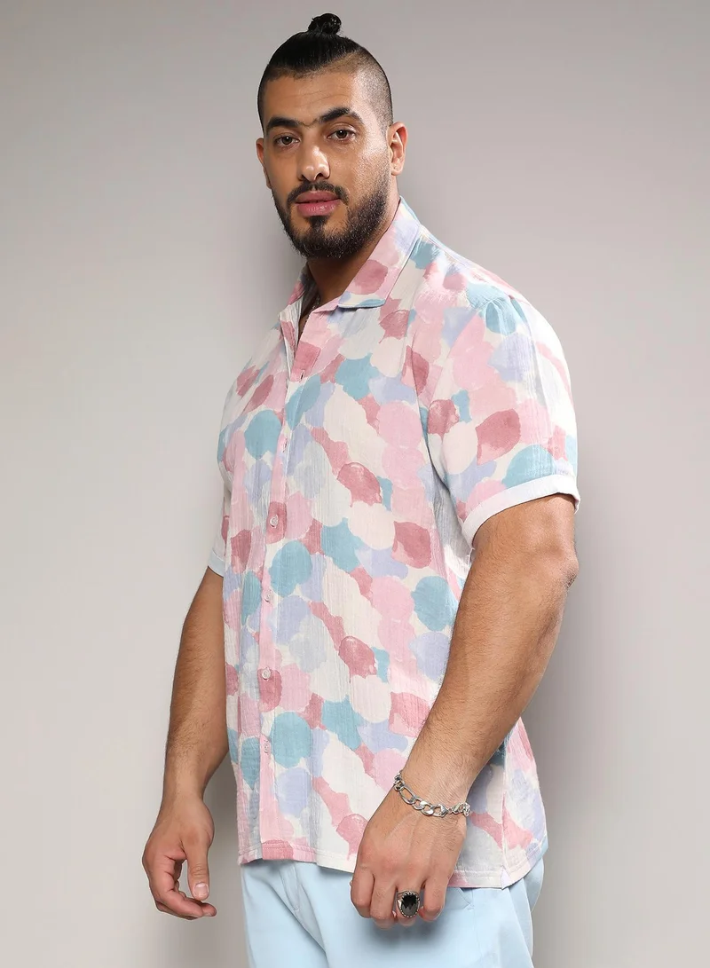 Instafab Plus Artistic Abstract Shirt