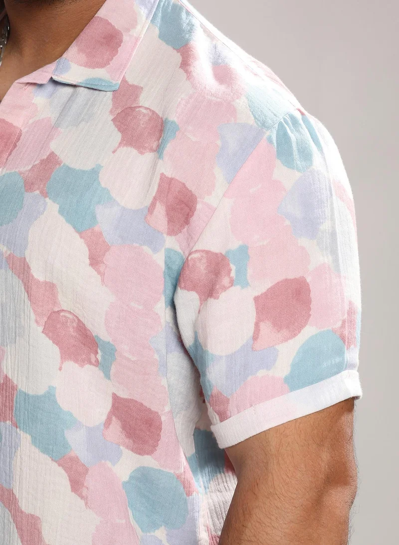 Instafab Plus  Artistic Abstract Shirt for Men | Best Price UAE
