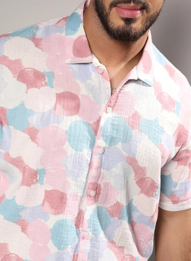Instafab Plus  Artistic Abstract Shirt for Men | Best Price UAE
