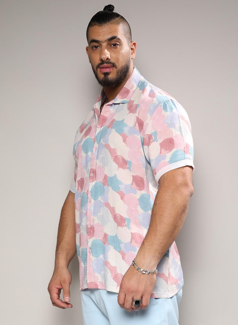 Instafab Plus Artistic Abstract Shirt - Image 1