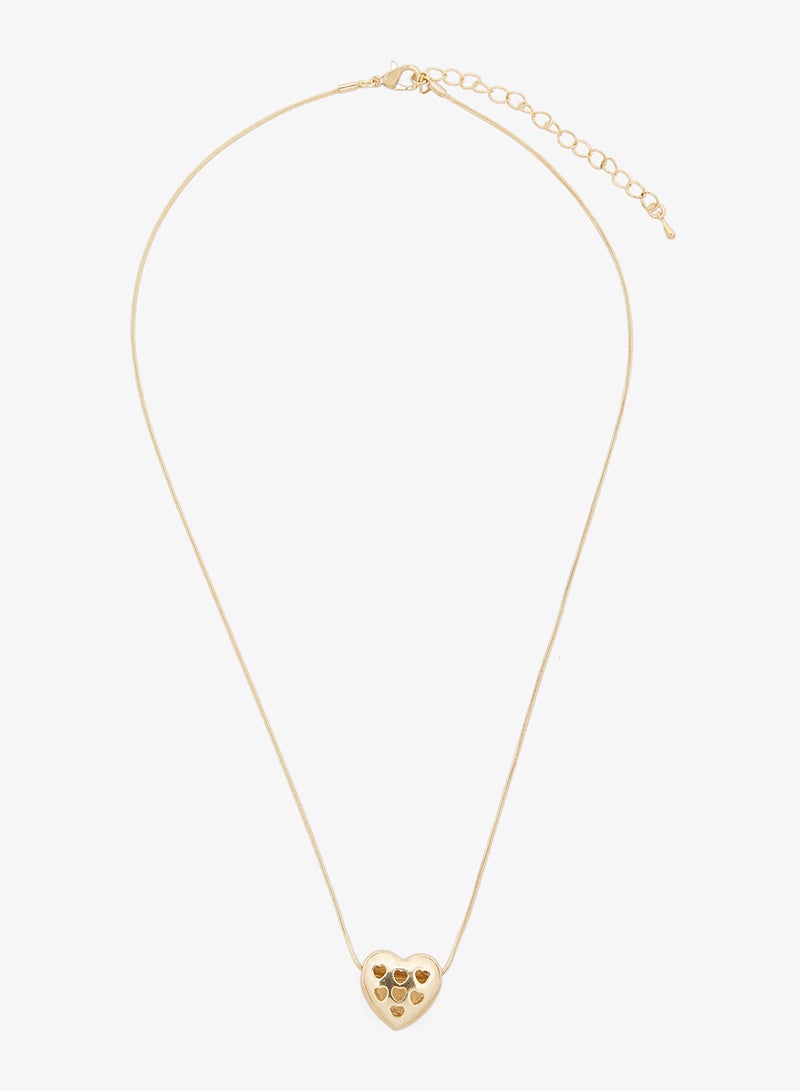 جينجر قلادة قلب سميكة - Image 1