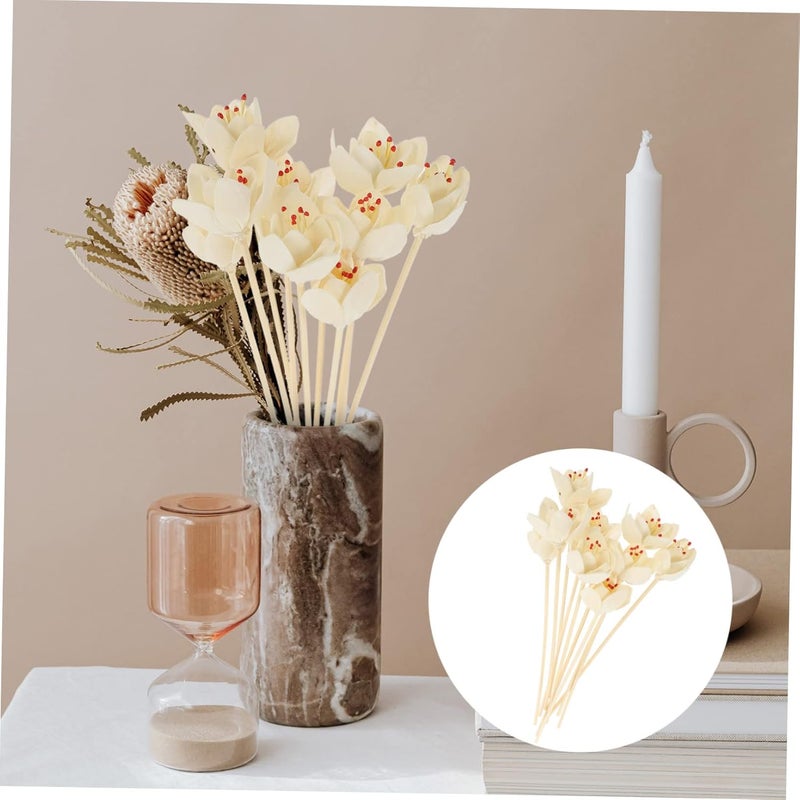 BESTOYARD 10pcs Natural Flower Diffuser Sticks Rattan Reeds for Home Decoration Diffuser Replacement for Refreshing Indoor Air and Creating Relaxing Atmosphere - Image 4
