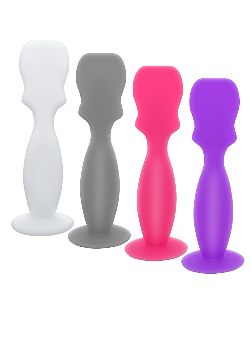 Excefore Baby Diaper Cream Spatula Applicator, 4 Pack Baby Paste Spatulas Made of Soft Silicone,Mini Baby Diaper Rash Cream Brush (Small) - Image 1