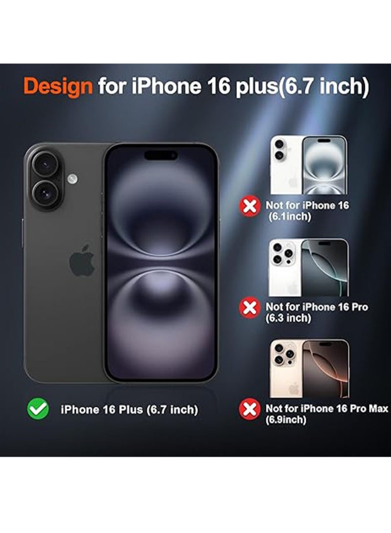 WRISTWISE Case Cover for iPhone 16 Plus Translucent Matte Shockproof with Anti-Fingerprint Phone Cover Black - Image 5