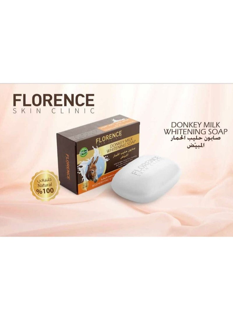Florence Donkey Milk Whitening Soap 100 g 2 Pcs  - Image 1