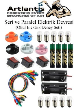 Artlantis Series and Parallel Electric Circuit 1 Pack Simple Electric Circuit Experiment Set School Work Education Set  - Image 1