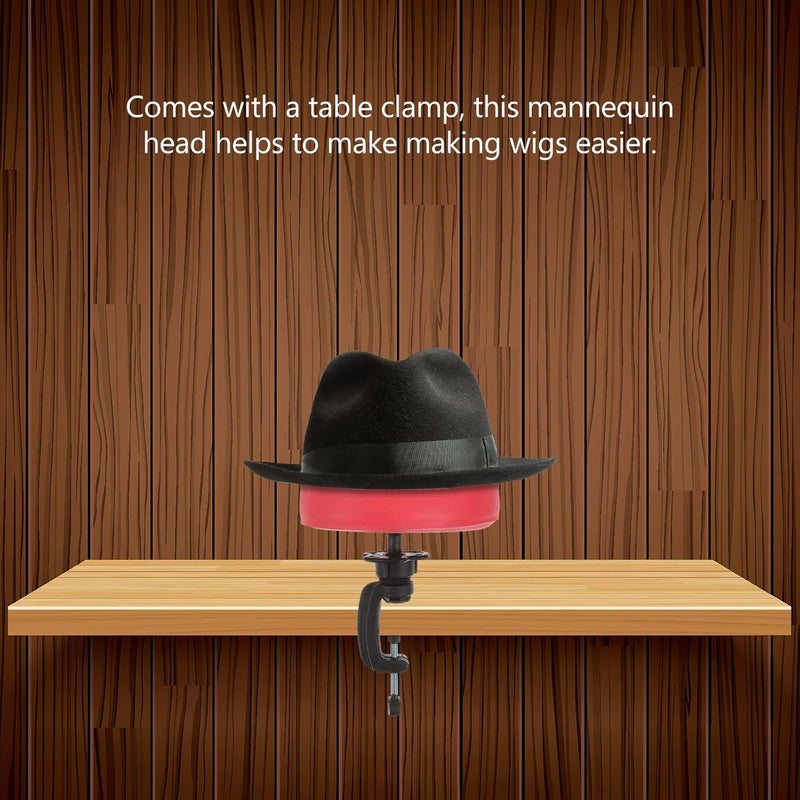 Mannequin Head for Wigs with Stand Solid Rubber Material Hair Display and Styling Model Lightweight Crochet Practice Head for Hair Braiding and Adornment Professional Use - Image 2