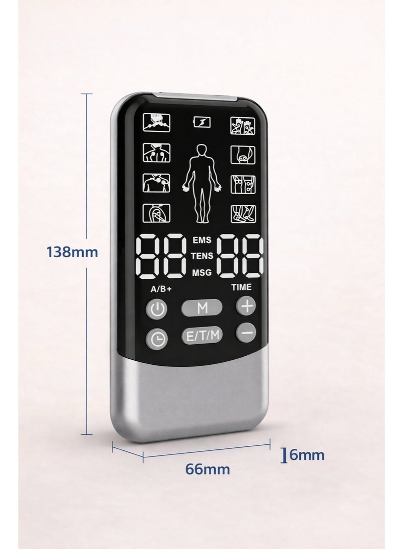Arabest TENS & EMS Muscle Stimulator with 8 Electrode Pads,8 Modes,30 Intensity Levels,Pain Relief Therapy Machine - Image 2