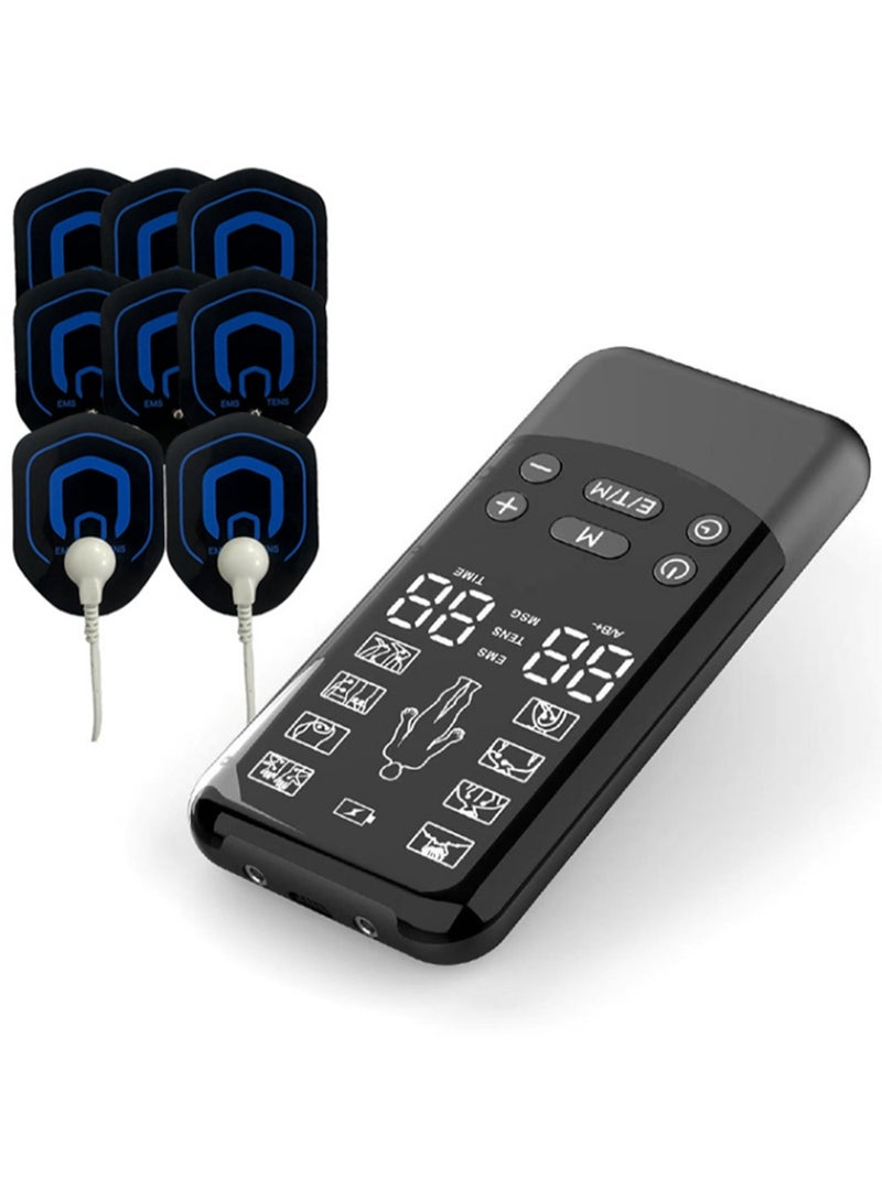 Arabest TENS & EMS Muscle Stimulator with 8 Electrode Pads,8 Modes,30 Intensity Levels,Pain Relief Therapy Machine - Image 1
