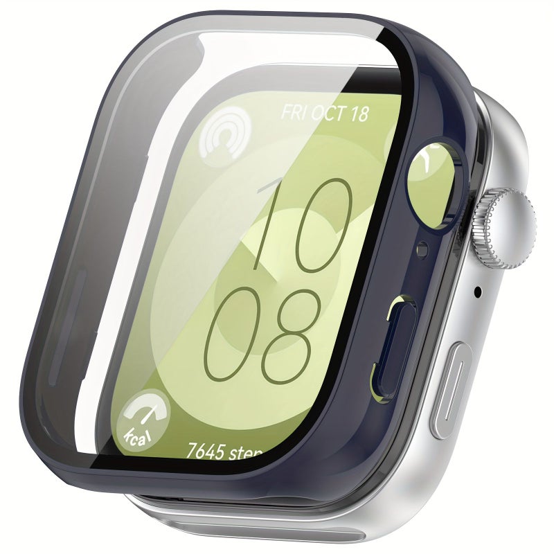 فيلم حماية زجاجي مقسّى شفاف لساعة Huawei Fit3 الذكية، بإطار فائق النحافة، مقاوم للخدوش، وحساس للمس - Image 3