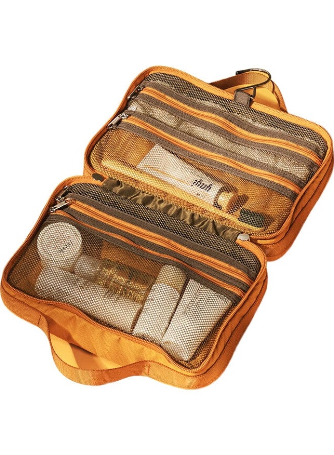 M Square Travel Toiletry Bag, Large Capacity Portable Wash Bag For Business Trips, Makeup Organizer, Travel Storage Bag, Rock Yellow [toiletry Bag] - Image 2