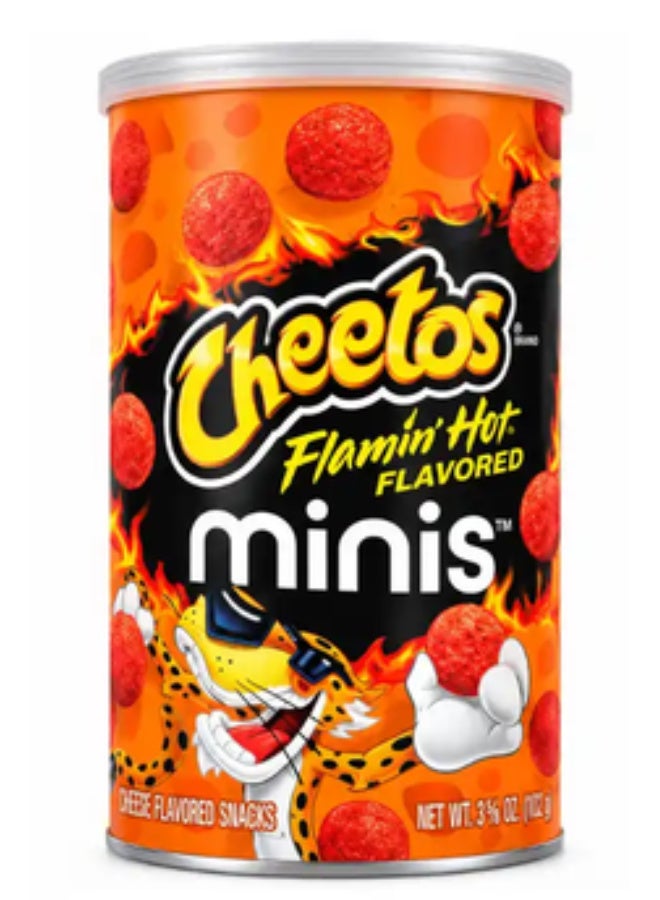 Cheetos Flamin' Hot Minis Cheese Flavoured Snacks 40Gms