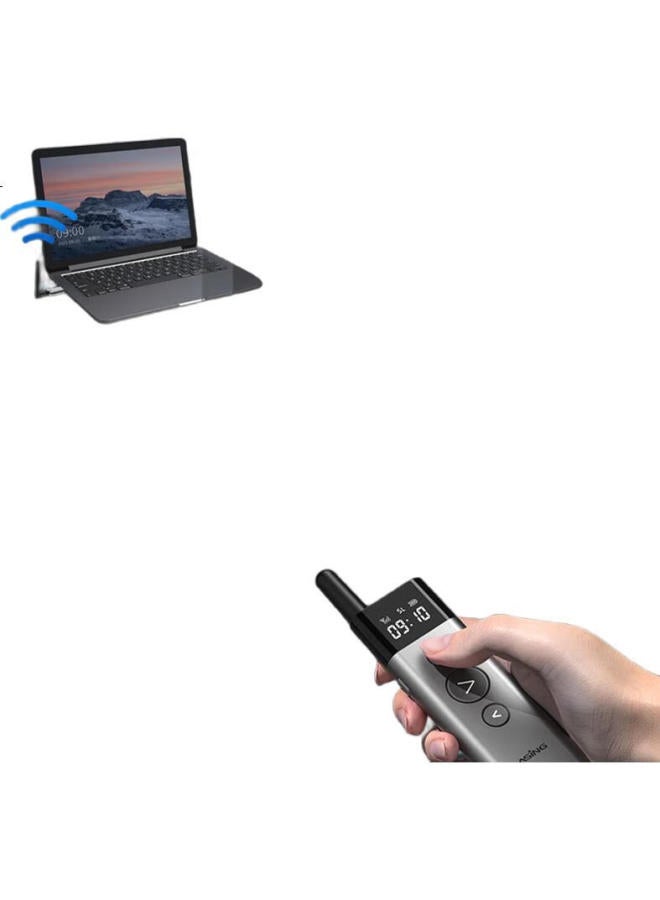 Asing A10 Large Scene Conference Hall 300-Meter Wall-Penetrating Remote Control Ppt Page-Turning Pen, Presentation Pen, Led Screen Laser Pointer, Spotlight Magnifier, Green Dual Laser With Usb Drive - Image 2